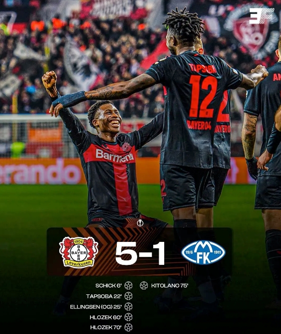 勒沃庫森全勝晉級！歐聯(lián)杯16強門票已拿下